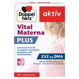 Illustration of the product packaging Doppelherz aktiv Vital Materna PLUS front view