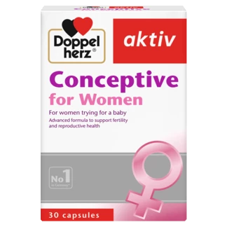 Illustration of the product packaging Doppelherz aktiv Conceptive for Women front view