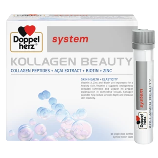 Illustration of the product packaging Doppelherz system KOLLAGEN BEAUTY front view