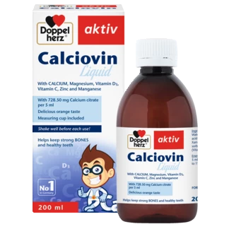 Illustration of the product packaging Doppelherz aktiv Calciovin front view